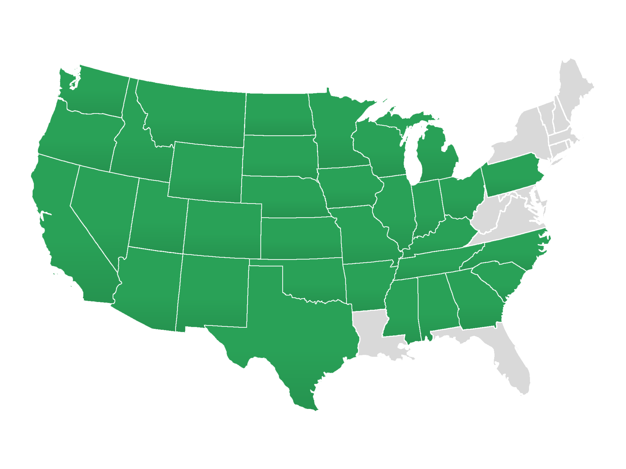 Market Territory Map Green